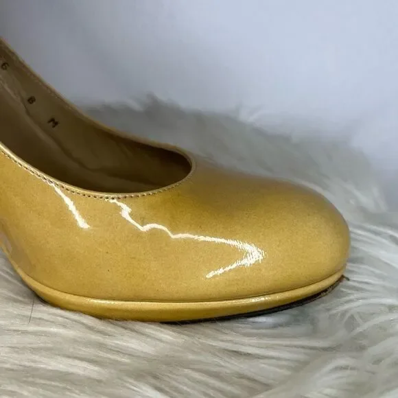 Stuart Weitzman Yellow Patent Leather Pumps​​​ - Picture 7 of 16